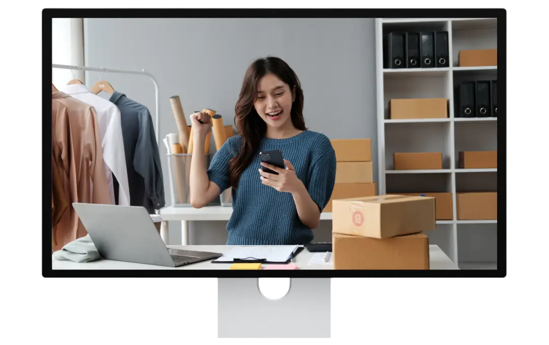 Business growth illustration - Professional E-commerce development